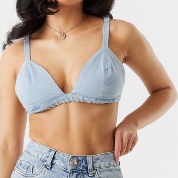Jean Bralette Top - Picture 1 of 3